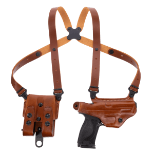 Galco MC212 Miami Classic Shoulder System Size Fits Chest Up To 56" Tan Leather Fits 1911 Fits 3-3.50" Barrel Right Hand