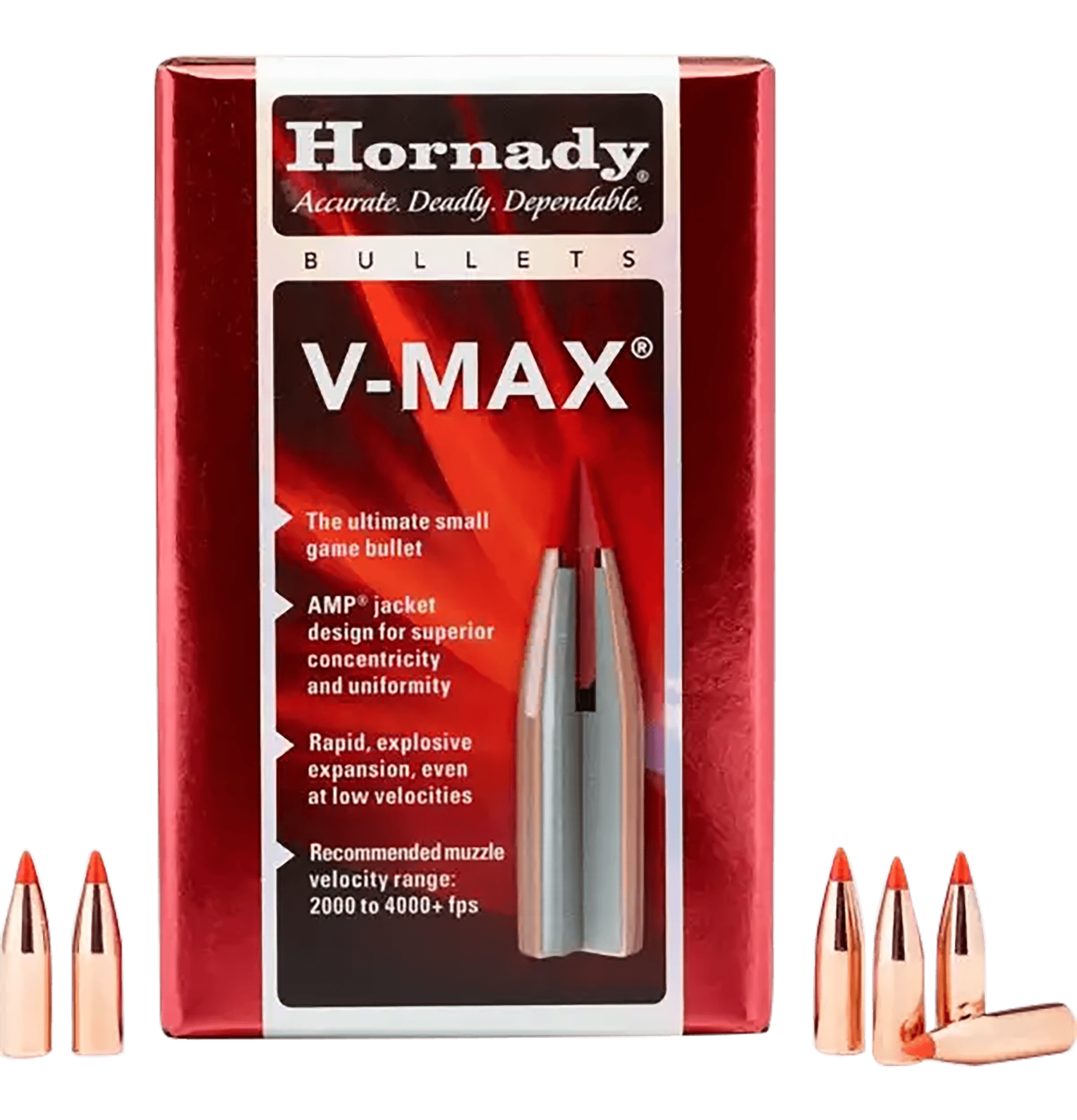 Hornady 22265 V-Max 22 Cal .224 53 gr V Max 100rd Box