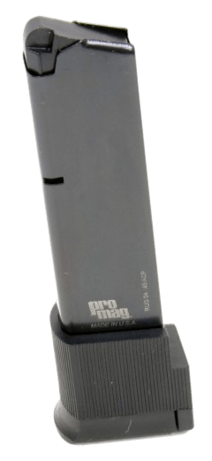 ProMag RUG04 Standard 10rd Extended 45 ACP Fits Ruger P90/P97 Blued Steel