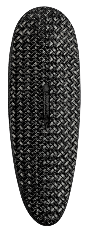 Pachmayr 01317 D750B Decelerator Field Style Recoil Pad Medium Black Basketweave Rubber 1" Thick