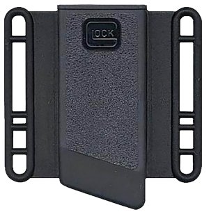 Glock MP03080 Mag Pouch  OWB Black Large Polymer Belt Loop Mount  Compatible w/Glock 20/21 Ambidextrous