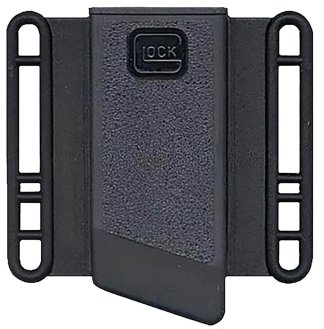 Glock MP03080 Mag Pouch  OWB Black Large Polymer Belt Loop Mount  Compatible w/Glock 20/21 Ambidextrous
