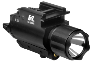 NcStar AQPFLS FlashLight & Red Laser Black Anodized 200 Lumens White Cree LED