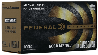 Federal GM205MAR Gold Medal Premium Small AR Rifle Multi Caliber 1000 Per Box