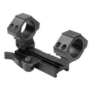 NcStar MARCQ Marcq Scope Mount/Ring Combo Black Anodized AR15/M16 Quick Release 30mm-1" Tube Cantilever/Weaver/Picatinny Mount Aluminum AR Platform