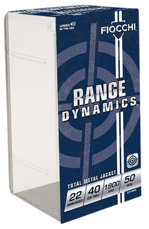 Fiocchi 22FWMC Field Dynamics Performance 22 WMR 40 gr Full Metal Jacket (FMJ) 50rd Box