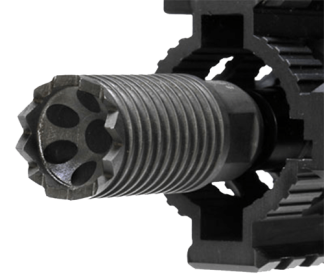 Troy Ind SBRACLM06BT00 Claymore Muzzle Brake Black Steel with 5/8-24 tpi Threads & 2.25" OAL for 308 Win AR-Platform"