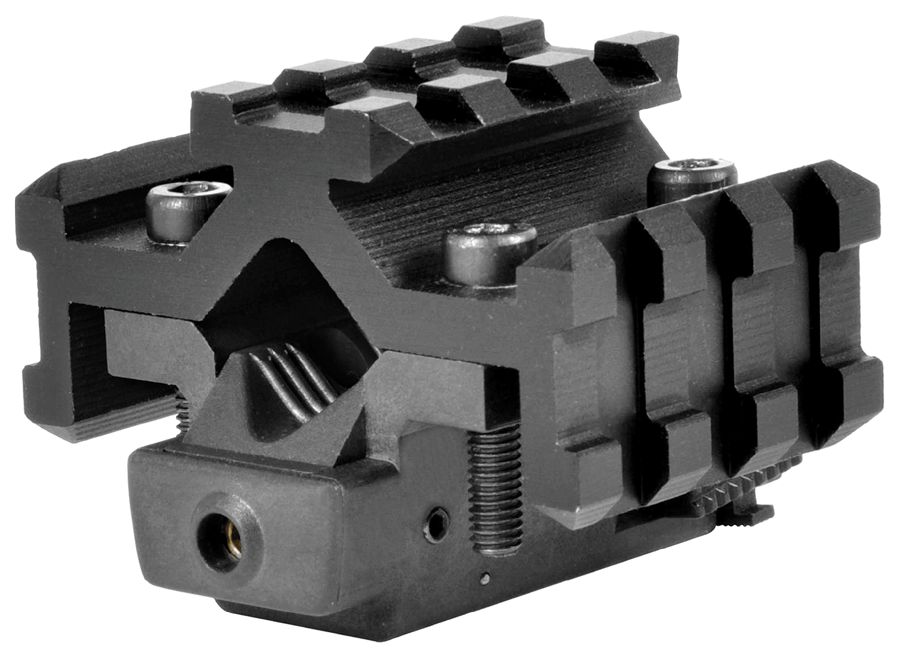 NcStar ATRLS Red Laser 5mW with 635-655nM Wavelength Black Finish & Tri-Rail Universal Barrel Mount fits most Standard Rifle Barrel Diameters