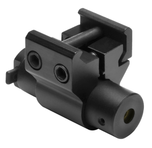 NcStar ACPRLS Compact Laser 5mW Red Laser with 635-655nM Wavelength Black Finish & Weaver Mount for Compact & Subcompact Pistols