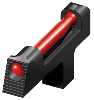 HiViz CT2009 Front Sight for Tenon Style 1911 Black | Red Interchangeable Fiber Optic