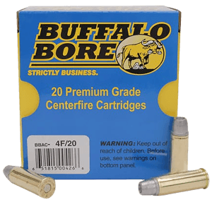 Buffalo Bore Ammunition 4F20 Deer Grenade Strictly Business 44 Rem Mag +P 240 gr Gas Checked Hollow Point 20rd Box