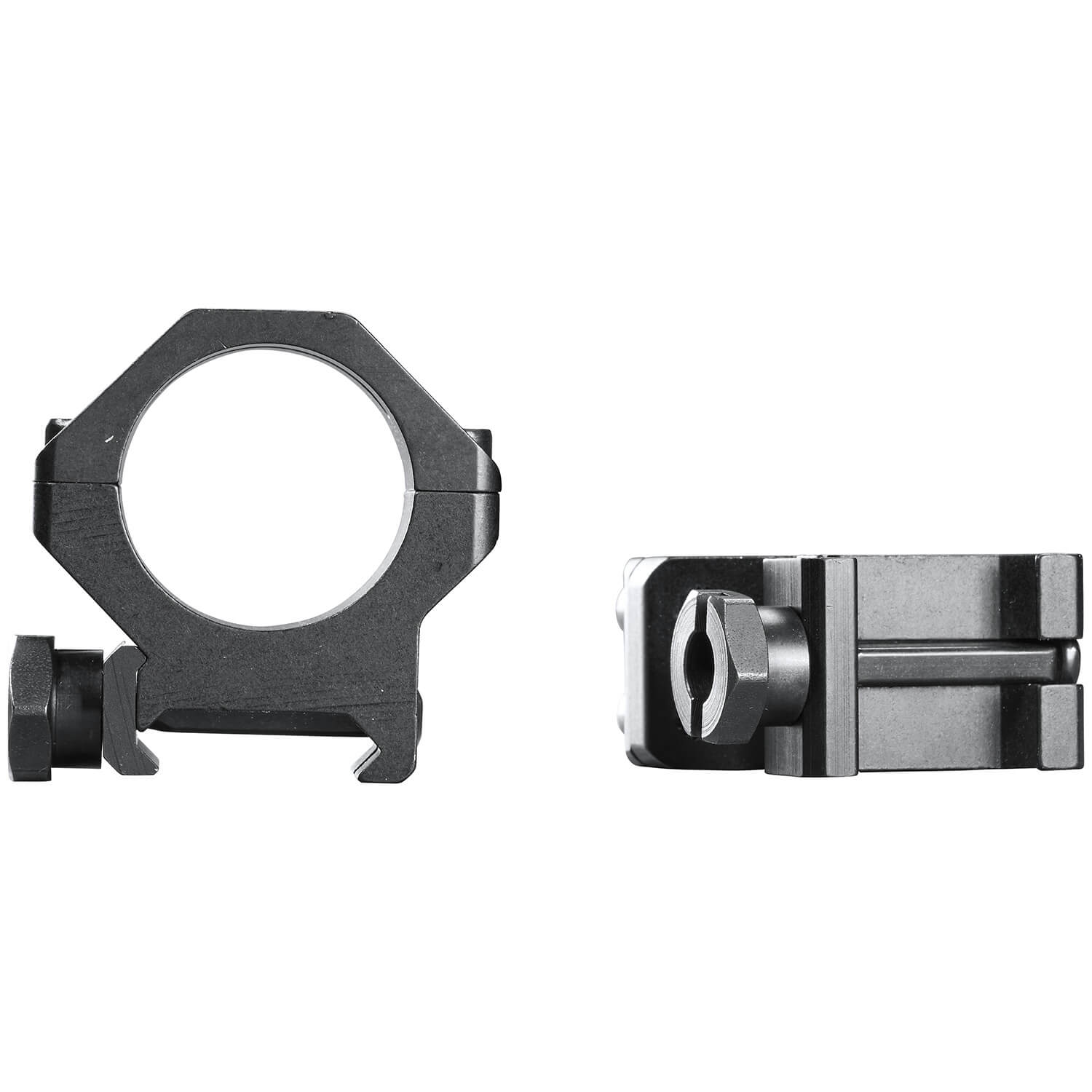 Weaver Mounts 48360 Skeleton Rings Four-Hole Black Anodized Aluminum 1" Tube Medium Weaver Mount - Image 2