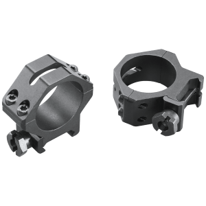 Weaver Mounts 48364 Skeleton Rings Four-Hole Black Anodized Aluminum 30mm Tube Low Weaver Mount