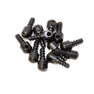 GrovTec US Inc GTHM60 Wood Screw Swivel Studs 0.5" 12-Pack Black