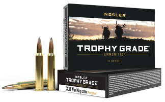 Nosler 60069 Trophy Grade Hunting 300 Win Mag 200 gr Nosler Spitzer Partition (SPT) 20rd Box