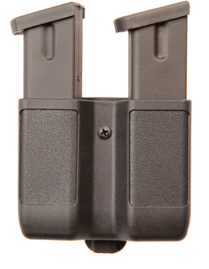 Blackhawk 410610PBK Double Mag Case Black Polymer Belt Clip Compatible w/ Double Stack 9mm/10mm/40/45/357