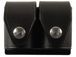 HKS 203MB SpeedLoader Case Double Black Hytrel Belt Loop Medium Belts 2.25" Wide