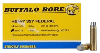 Buffalo Bore Ammunition 37B20 Heavy Strictly Business 327 Federal Mag 130 gr Hard Cast (HC) 20rd Box