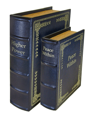 Peace Keeper DB2BLK Diversion Book Set  Front Panel Entry Black Wood Holds 2 Handguns