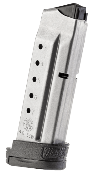 Smith & Wesson 199340000 M&P Shield 7rd 40 S&W Magazine Fits S&W M&P Shield Stainless Steel