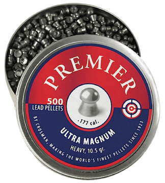 Crosman LUM177 Premier Ultra Magnum 177 Lead Domed Heavy Pellet 500 Per Tin