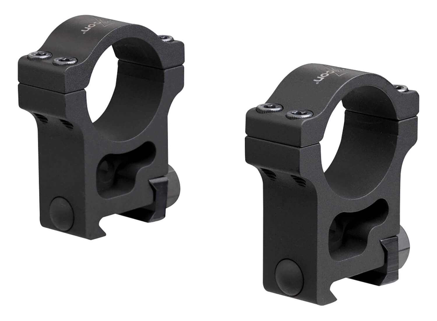 Trijicon AC22011 Scope Ring Set Picatinny Rail Extra High 30mm Tube Black Hardcoat Anodized Aluminum - Image 3