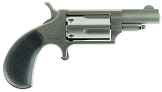 North American Arms 22MGRC Mini-Revolver 22 WMR 5rd 1.63" Barrel Stainless Steel Barrel/Cylinder/Frame Exclusive Black Rubber Grip