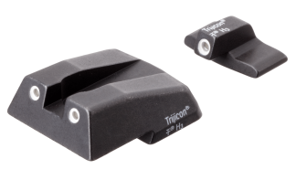 Trijicon 600282 Bright & Tough Night Sights- H&K Black | Green Tritium White Outline Front Sight Green Tritium White Outline Rear Sight