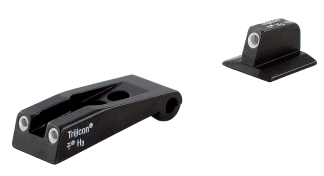 Trijicon 600590 Bright & Tough Night Sights- Ruger Black | Green Tritium White Outline Front Sight Green Tritium White Outline Rear Sight