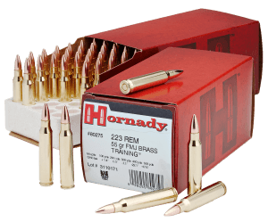 Hornady 80275 Custom 223 Rem 55 gr Full Metal Jacket Boat Tail 50rd Box