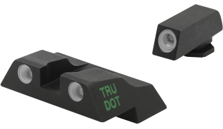 Meprolight USA 102263301 Tru-Dot Black | Green Tritium Front Sight Orange Tritium Rear Sight Set