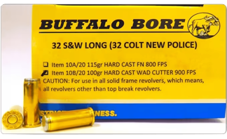 Buffalo Bore Ammunition 7C20 Personal Defense Strictly Business 454 Casull 360 gr Lead Wide Nose (LWN) 20rd Box