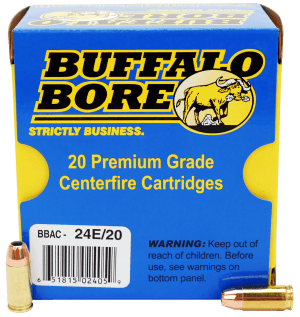 Buffalo Bore Ammunition 24E20 Personal Defense Strictly Business 9mm Luger +P 124 gr Jacketed Hollow Point (JHP) 20rd Box