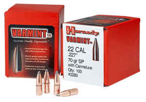 Hornady 2245 Traditional Varmint 22 Cal .224 50 gr Spire Point 100rd Box