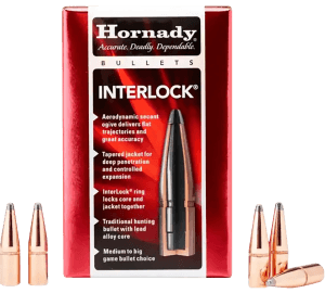Hornady 3232 InterLock 8mm .323 150 gr Soft Point 100rd Box/ 15 Case