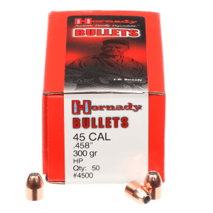 Hornady 4500 InterLock 45 Cal .458 300 gr Hollow Point 50rd Box/ 15 Case