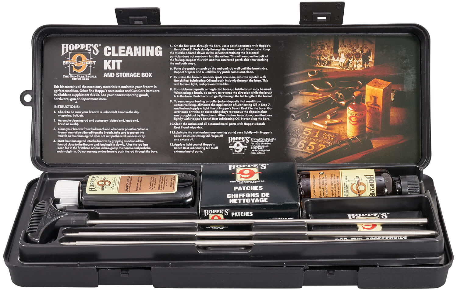 Hoppe's BRUO Bench Rest Rifle & Shotgun Cleaning Kit All-Calibers - Image 2