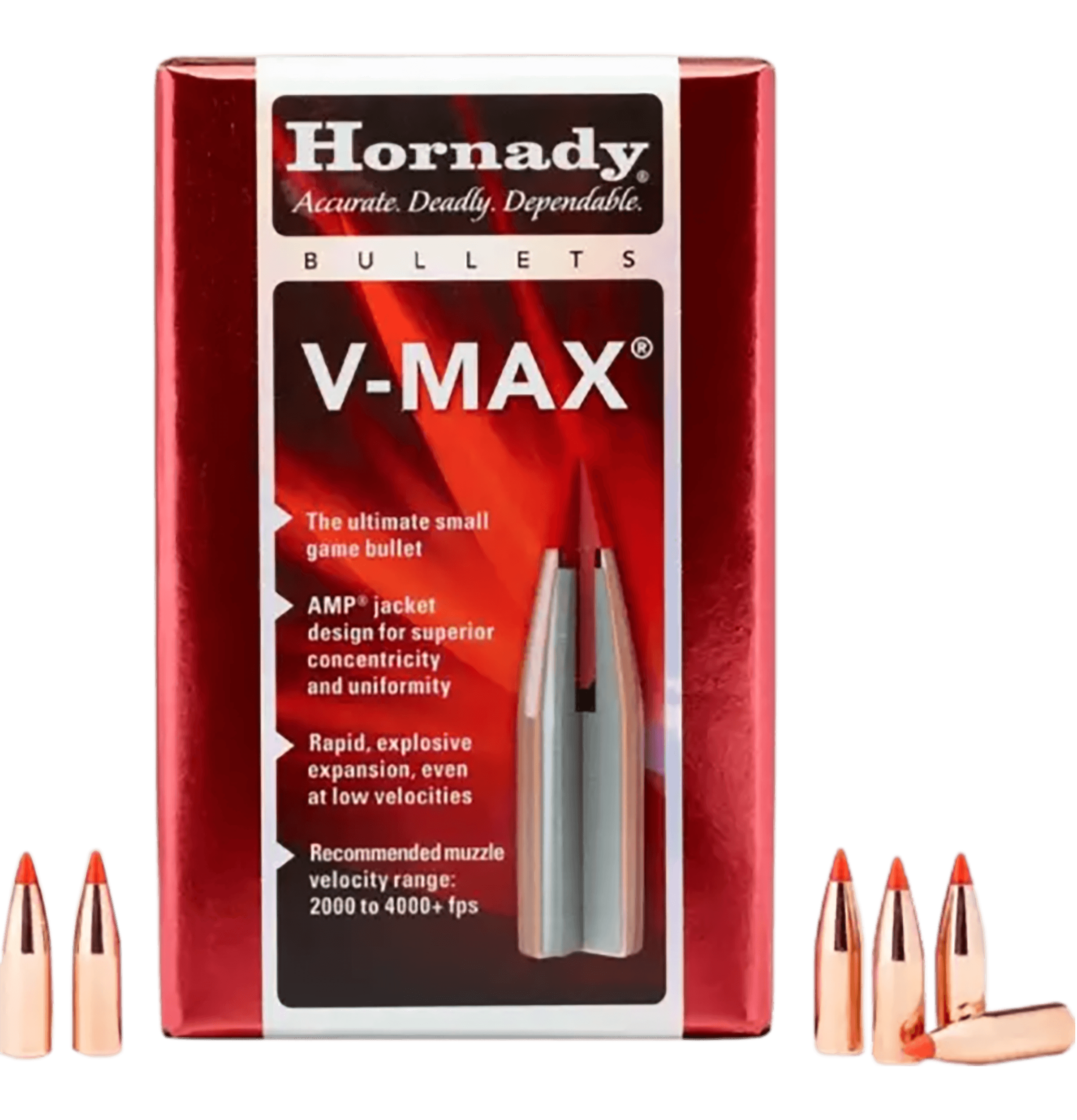 Hornady 22004 V-Max 20 Cal .204 32 gr V Max 100rd Box