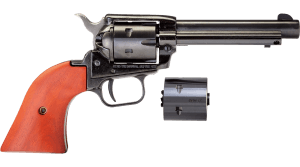 Heritage Mfg RR22MB4 Rough Rider 22 LR/22 WMR 6 Shot 4.75" Black Barrel Cylinder & Frame Cocobolo Grips