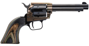 Heritage Mfg RR22MCH4 Rough Rider 22 LR/22 WMR 6 Shot 4.75" Black Barrel & Cylinder Simulated Case Hardened Zamak Frame Camo Laminate Grips