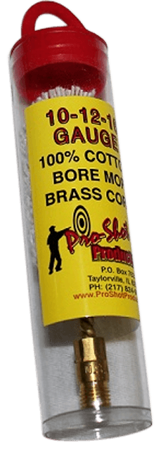 Pro-Shot MP12 Bore Mop 10/12/16 Gauge Shotgun #5/16-27 Thread Cotton 1.75" Long