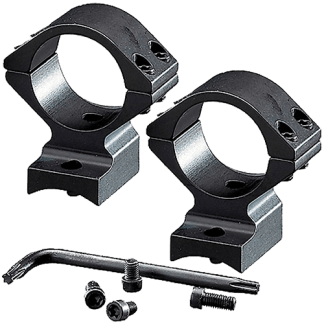 Browning 12312 Integrated Scope Mount System Scope Ring Set Browning AB3 Medium 1" Tube Matte Black Aluminum