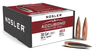 Nosler 58456 AccuBond Long Range 30 Cal .308 190 gr Spitzer Point/ 100rd Box