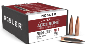 Nosler 58317 AccuBond Long Range 30 Cal .308 210 gr Spitzer Point/ 100rd Box
