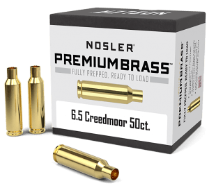 Nosler 44824 Premium Brass Unprimed Cases 6.5 Creedmoor Rifle Brass 50rd Box