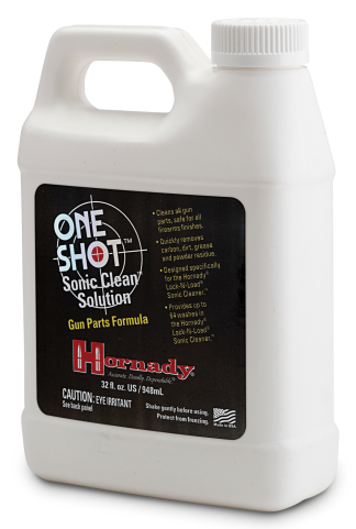 Hornady 043360 One Shot Sonic Clean Against Grease Dust Oil 32 oz Bottle