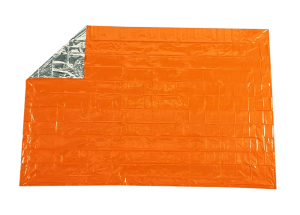 Survive Outdoors Longer 01401222 SOL Emergency Blanket Warmth Waterproof Orange Metalized Polyethylene