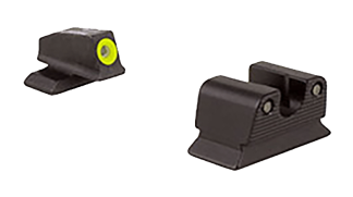 Trijicon 600625 HD Night Sights- Beretta PX4 Black | Green Tritium Yellow Outline Front Sight Green Tritium Black Outline Rear Sight
