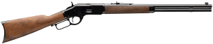 Winchester Repeating Arms 534200141 Model 1873 Short Rifle 45 Colt (LC) 10+1 20 Blued Round Barrel  Blued Steel Receiver  Rifle-Style Forearm & Cap  Walnut Straight Grip Stock w/Crescent Buttplate  Steel Loading Gate"