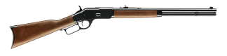 Winchester Repeating Arms 534162124 Model 1892 Short Rifle 44 Rem Mag 10+1 20 Gloss Blued Round Barrel/Steel Receiver  Satin Oiled Walnut Straight Grip Stock w/Crescent Buttplate & Short Forearm"